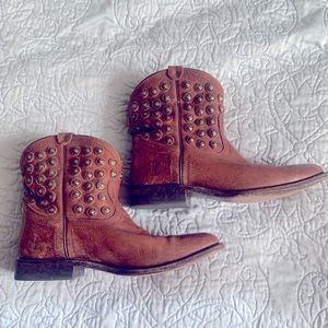 Frye Studded Cowboy Boots